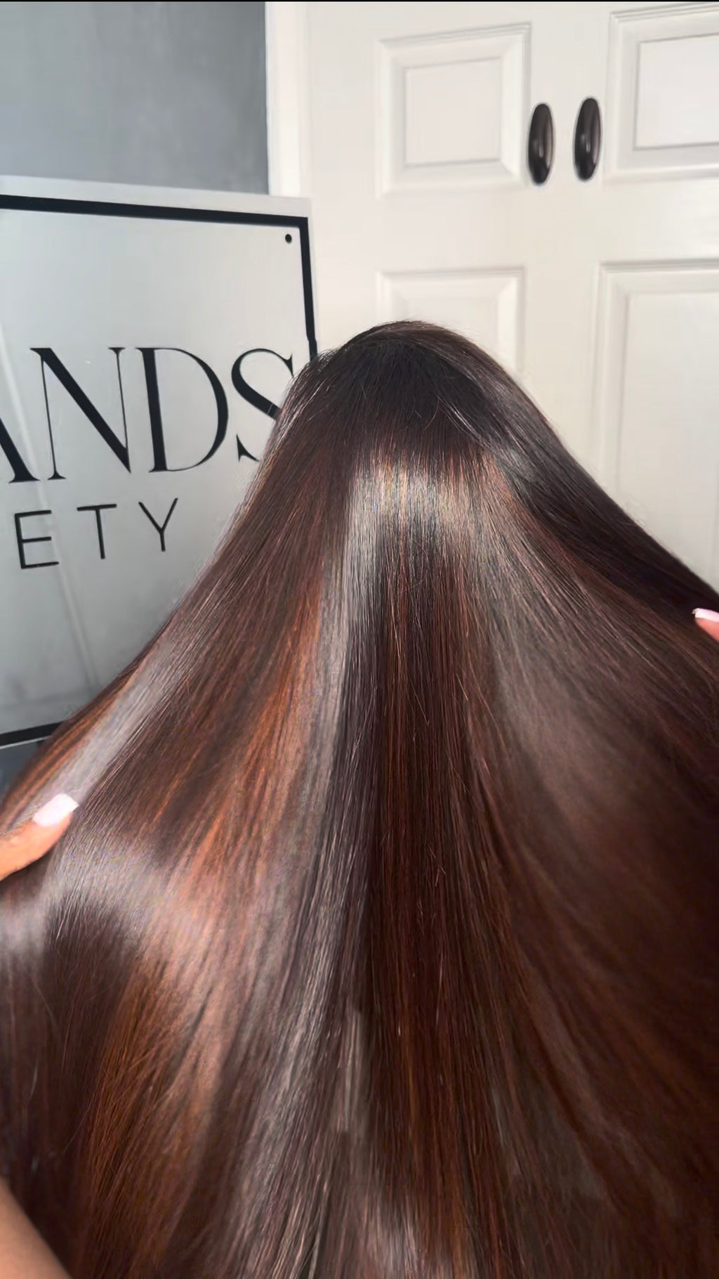 Cocoa Highlights - Bone Straight - HD Lace