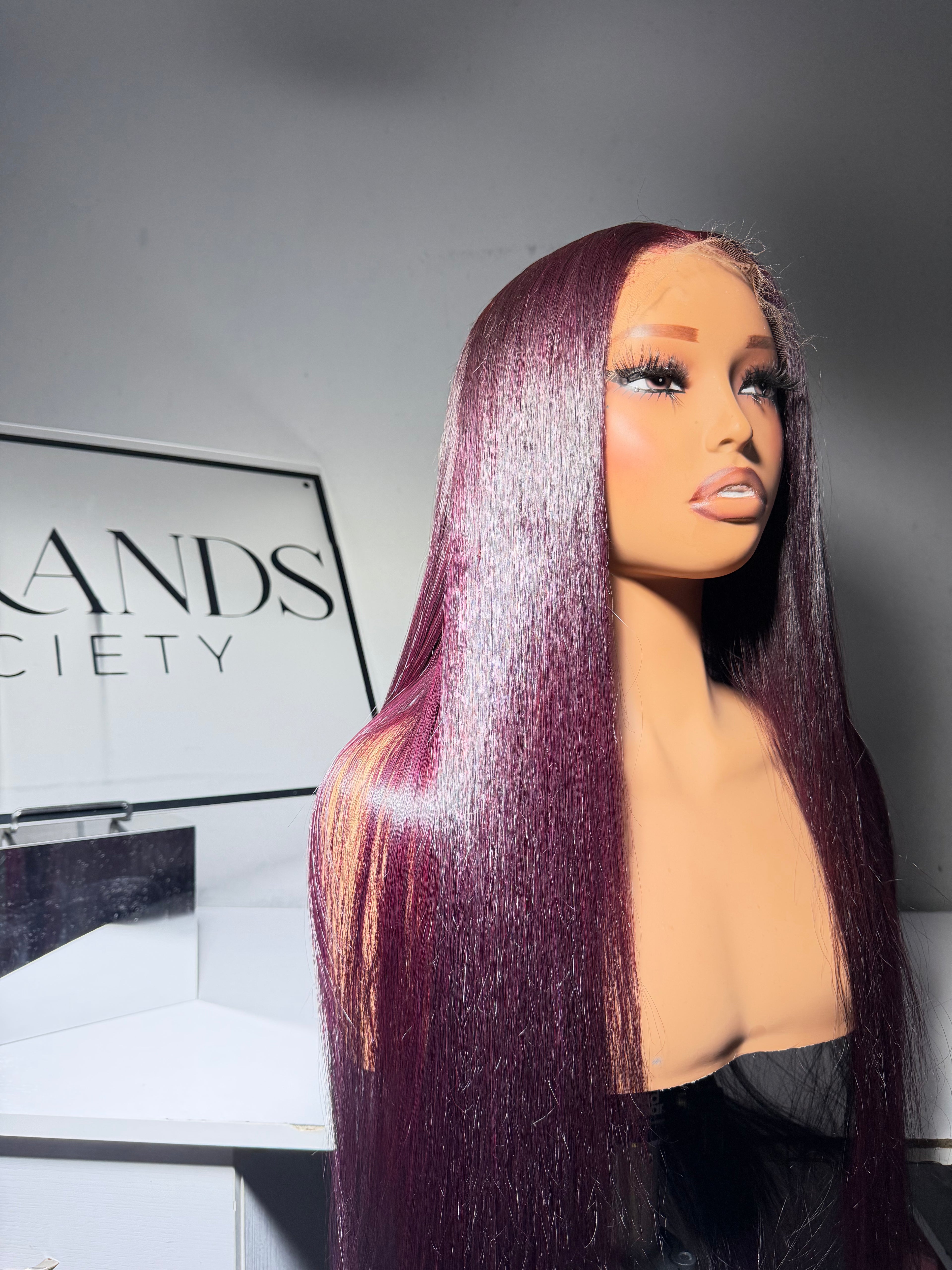 Deep Plum - Bone Straight